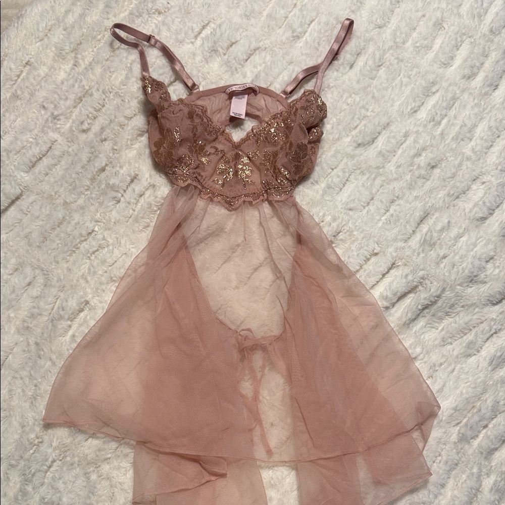 Victoria's Secret Pink Lace Chemise